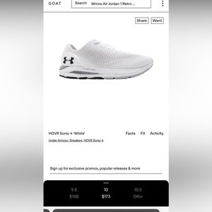 Under Armor hover sonic 4 men’s tennis shoe size 12.5